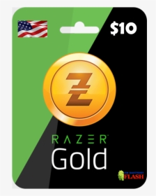 Razer Gold 10 Usd Card Email Delivery - Razer Gold Gift Card, HD Png Download, Transparent PNG