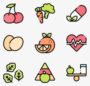 Colored Food Icon Transparent, HD Png Download, Transparent PNG