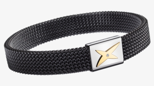 J Te Kiff Wristband, Black And Gold Steel, Diamond - Mauboussin Bracelet Titane, HD Png Download, Transparent PNG