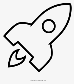 Rocket Coloring Page - Drawing, HD Png Download, Transparent PNG