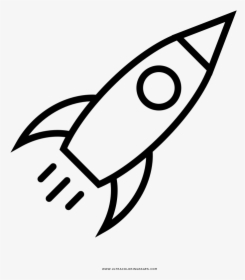 Rocket Ship Coloring Page - Startup Icon Png, Transparent Png, Transparent PNG