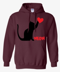Heart Meow Hoodie   Class - T-shirt, HD Png Download, Transparent PNG