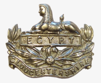 Glosters Front Badge Circa 1957 Trspt - Gloucestershire Regiment Cap Badge, HD Png Download, Transparent PNG