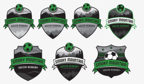 Smoky Mountain Soccer Academy Crest Deisgns , Png Download - Soccer Logo With Mountains, Transparent Png, Transparent PNG