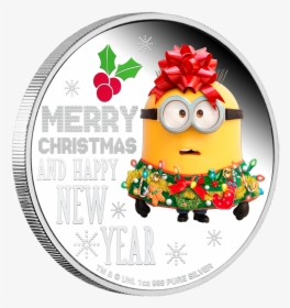 2019 Minion Made Season S Greetings 1oz Silver Proof - Minion Christmas 2019, HD Png Download, Transparent PNG