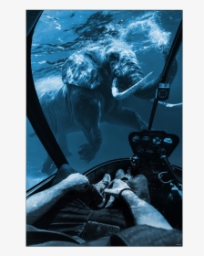 Large Wall Decor Surreal Underwater Elephant Drowning - Underwater, HD Png Download, Transparent PNG