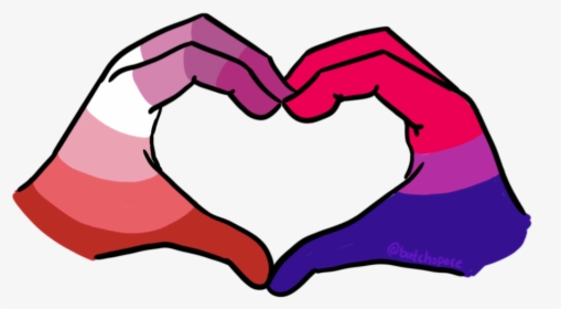 Lesbian-bi Girl Solidarity Sticker, HD Png Download, Transparent PNG