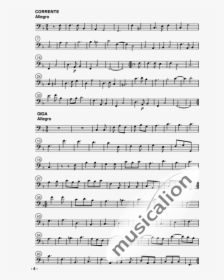 Sonatas , Violoncello Part - Prelude Samuel Wesley Noten, HD Png Download, Transparent PNG