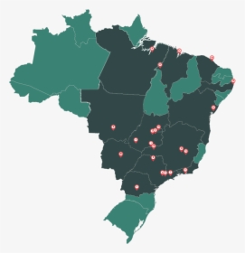 Mapa Do Brasil Em Pdf, HD Png Download, Transparent PNG