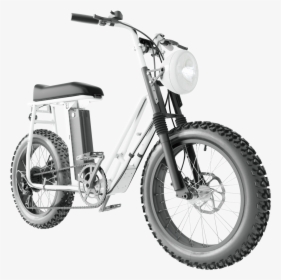 Uni Swing Electric Bike White Suspension Fork   Class - E Bikes, HD Png Download, Transparent PNG