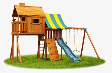 Swing Set Features - Playground Slide, HD Png Download, Transparent PNG