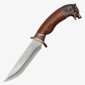 Bronze Wolf Dagger - Bowie Knife, HD Png Download, Transparent PNG