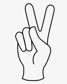 Peace Sign Fingers Clipart, HD Png Download, Transparent PNG
