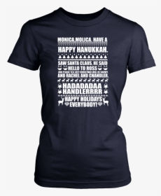 Monica Happy Hanukkah Saw Santa Claus Christmas Shirt - Active Shirt, HD Png Download, Transparent PNG