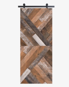 Gray Arrow Design Reclaimed Wood Barn Door - Plank, HD Png Download, Transparent PNG