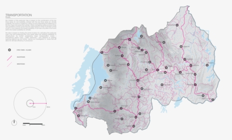 Mappingrwanda Transportation-roads - Atlas, HD Png Download, Transparent PNG