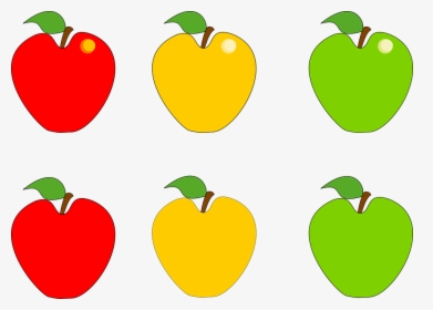 Yellow Apples Clipart Png - Red And Green Apples Clipart, Transparent Png, Transparent PNG