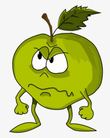 Apple Fruit Green Free Photo - การ์ตูน ผล ไม้ น่า รัก, HD Png Download, Transparent PNG