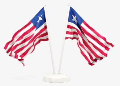 Two Waving Flags - Bandera Colombia Y Estados Unidos, HD Png Download, Transparent PNG