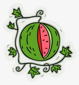 More In Same Style Group Cartoon Watermelon Vine - Cartoon Watermelon Vine, HD Png Download, Transparent PNG
