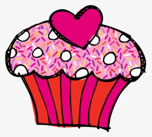 Cupcake Clipart January - Valentine's Day Party Clip Art, HD Png Download, Transparent PNG