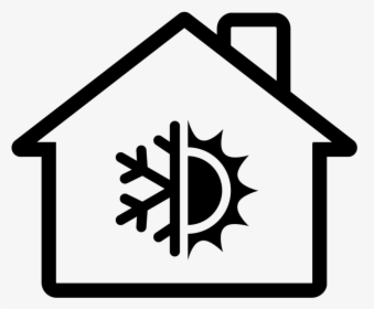 House Heat Pump Ac -01 - Hot And Cold Icon, HD Png Download, Transparent PNG