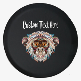 Spare Tire Cover Personalized Monkey Mosaicimpaneze - Animal Kingdom Adult Coloring Book, HD Png Download, Transparent PNG
