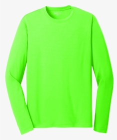 Neon-green - Long Sleeve Sport Tek Neon Green Shirt, HD Png Download, Transparent PNG