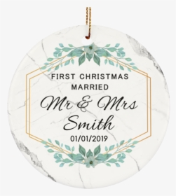Keepsake Ornament First Christmas Married Ornament - Christmas Ornament, HD Png Download, Transparent PNG
