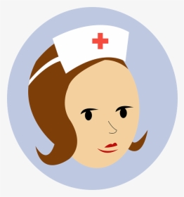 Nurse Svg Clip Arts - Nurse Head Cartoon, HD Png Download, Transparent PNG