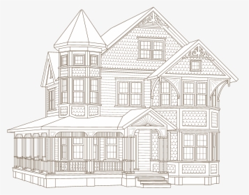 Queen Anne House Art, HD Png Download, Transparent PNG