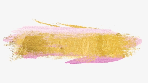 Clip Art Rose Gold Png - Gold Paint Brush Stroke, Transparent Png, Transparent PNG