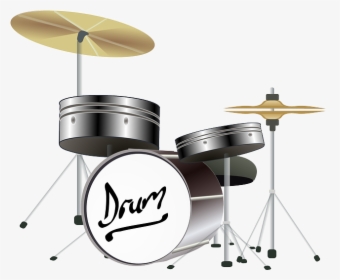 Drums, Cymbals, Percussion Instrument, Drummer, Band - Animated Drum Set, HD Png Download, Transparent PNG