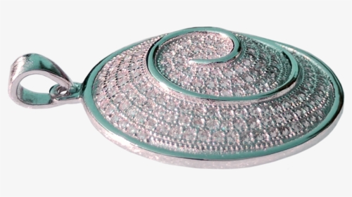 925 Sterling Silver With Cubic Zirconias Round Swirl - Serving Tray, HD Png Download, Transparent PNG