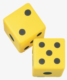 6 - Yellow Foam Dice, HD Png Download, Transparent PNG