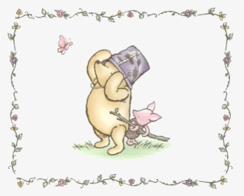 Winnie The Pooh Png -border Classic Winnie The Pooh - Vintage Classic Winnie The Pooh, Transparent Png, Transparent PNG