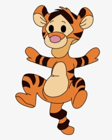 Tigger, Winnie The Pooh, Clip Art, January, Pooh Bear, - Baby Winnie The Pooh Characters, HD Png Download, Transparent PNG