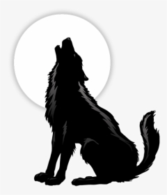 Razed By Wolves - Sitting Howling Wolf Silhouette, HD Png Download ...