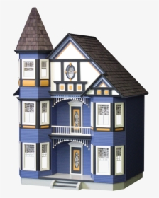 The Painted Lady Dollhouse Kit - Victorian Painted Lady Dollhouse, HD Png Download, Transparent PNG