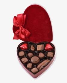 Chocolate Valentines Day Gift Box Png - Valentine's Day Box Of Chocolates Png, Transparent Png, Transparent PNG