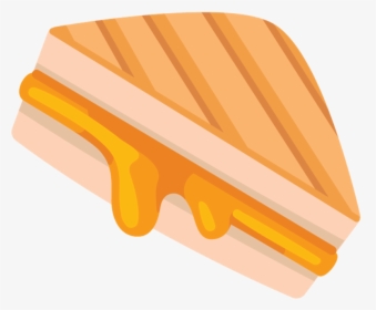 Black And White Grilled Cheese - Grilled Cheese Sandwich Cartoon Transparent, HD Png Download, Transparent PNG