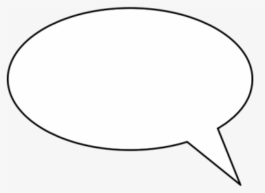 Vector Image Of Basic Talk Bubble With Thin Border - Bubble To Talk, HD Png Download, Transparent PNG