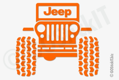 Jeep Car Black And White Sticker, HD Png Download, Transparent PNG