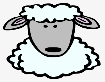 Sheep Face Comic Free Picture - Draw A Sheep Head, HD Png Download, Transparent PNG
