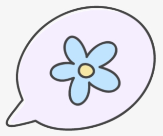 Hand Drawn Flower Bubble Vector , Png Download - Circle, Transparent Png, Transparent PNG