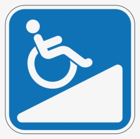 Handicap Ramp Logo - Wheelchair Ramp Transparent Clipart, HD Png Download, Transparent PNG