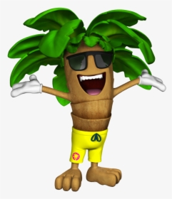 Animated Coconut Tree Cartoon, HD Png Download, Transparent PNG