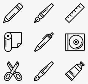 Free Stationery Icon 52149 - Stationery Black And White Clipart, HD Png Download, Transparent PNG