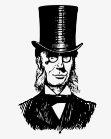 Clipart Man With Top Hat, HD Png Download, Transparent PNG