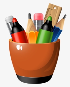 Pencils And Markers Clipart, HD Png Download, Transparent PNG
